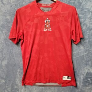 Nike Pro Hypercool Los Angeles Angels MLB Fitted T-Shirt Mens XL Baseball